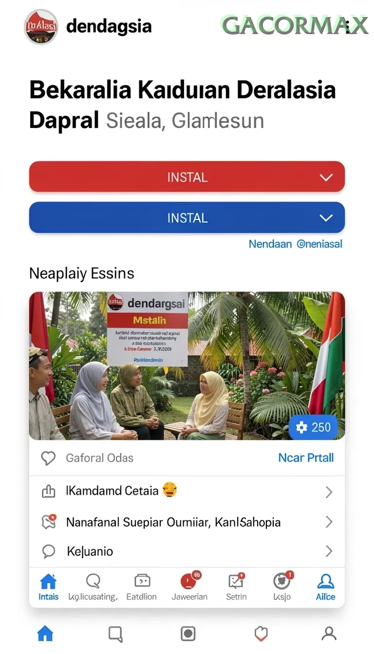 Cuplikan layar I8 — halaman utama